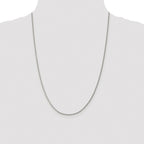Sterling Silver Rhodium-plated 1.5mm Curb Chain