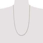 Sterling Silver Rhodium-plated 1.5mm Curb Chain