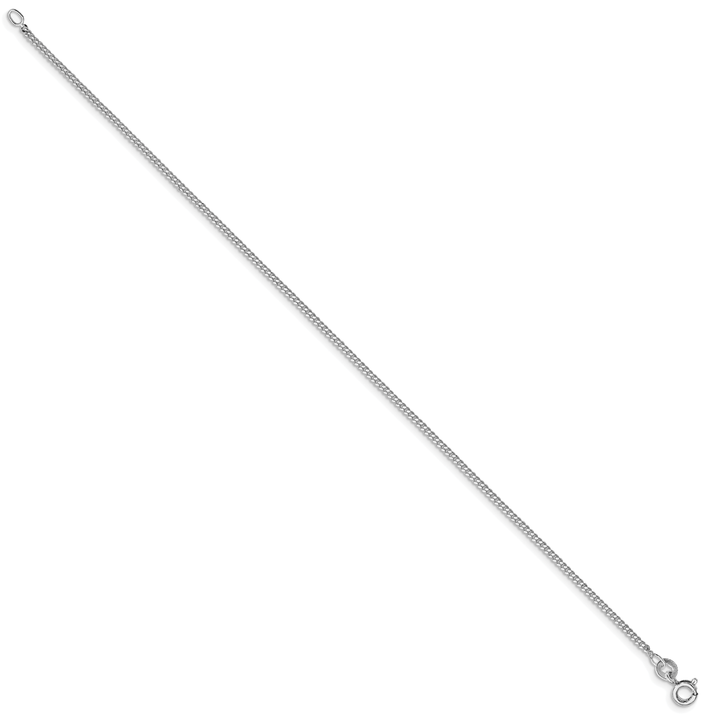 Curb Chain Necklace in Sterling Silver, 1.5mm Secondary image