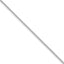 Sterling Silver Rhodium-plated 1.5mm Curb Chain