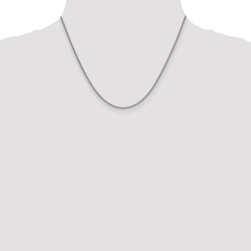 Sterling Silver 1.75mm Curb Chain
