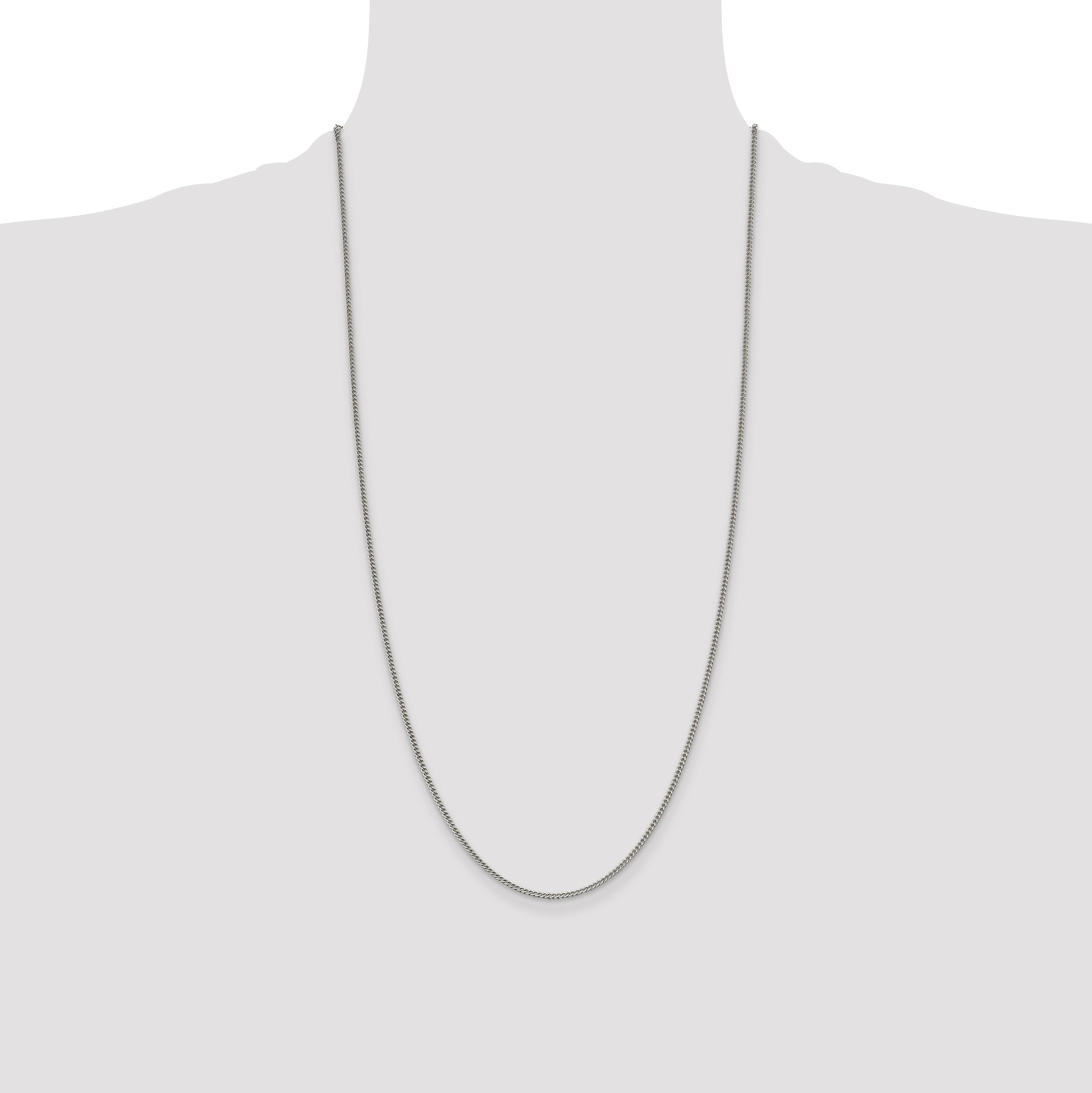 Sterling Silver 1.75mm Curb Chain