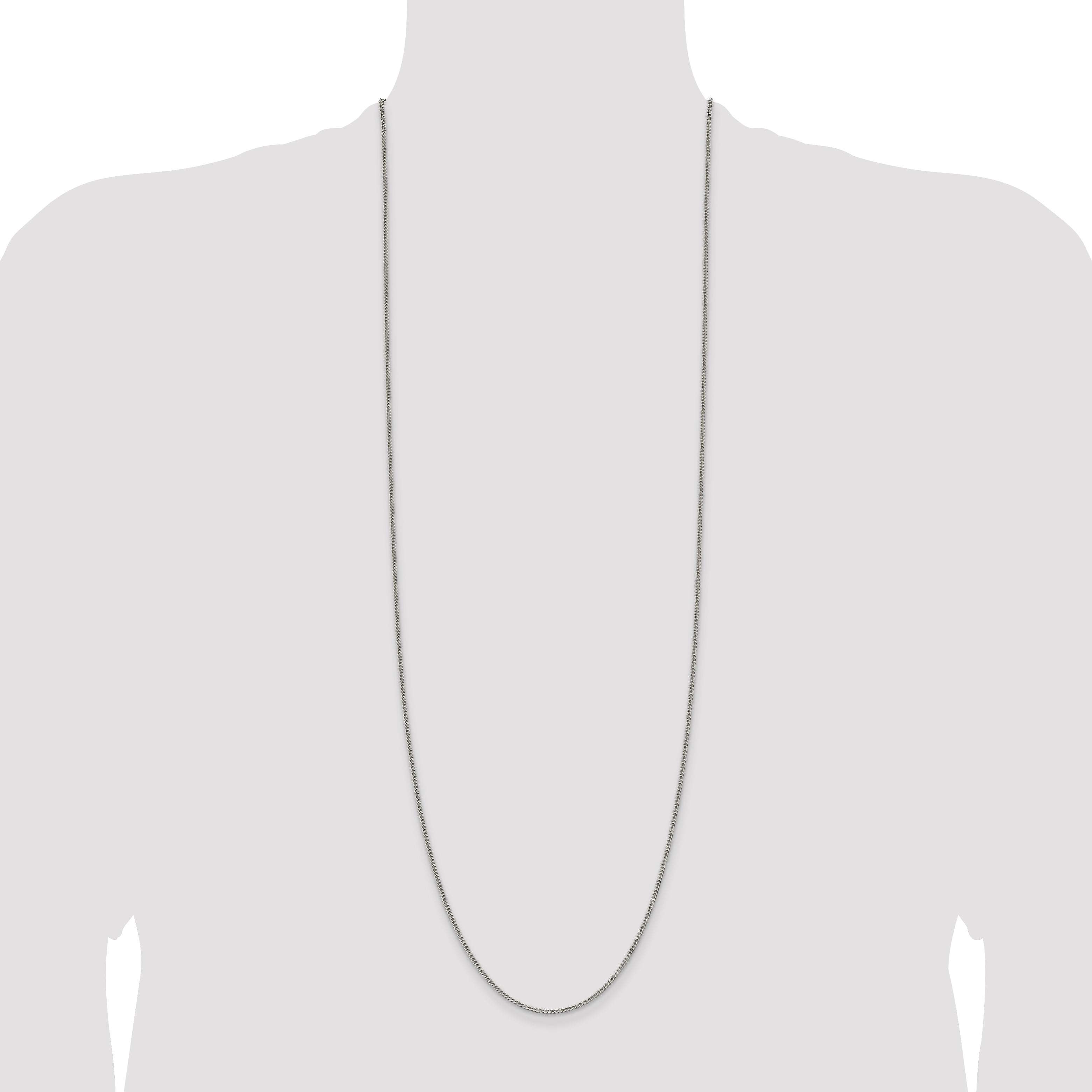 Sterling Silver 1.75mm Curb Chain