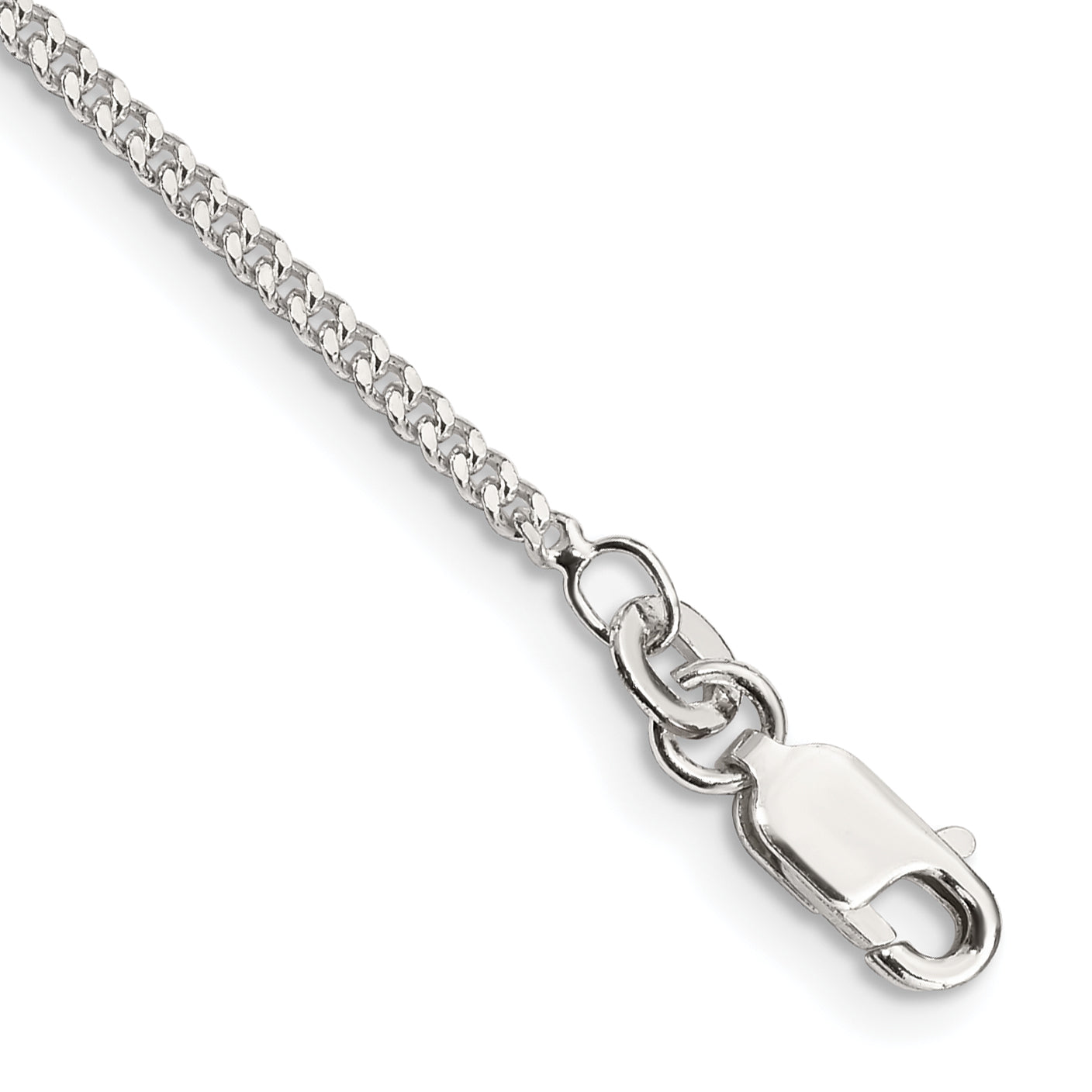 Sterling Silver 1.75mm Curb Chain Anklet Main image