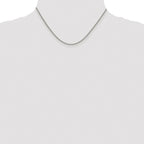 Sterling Silver Rhodium-plated 1.75mm Curb Chain