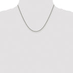 Sterling Silver Rhodium-Plated Curb Chain Necklace 1.75mm