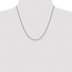 Sterling Silver Rhodium-plated 1.75mm Curb Chain