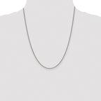 Sterling Silver Rhodium-plated 1.75mm Curb Chain