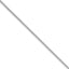 Sterling Silver Rhodium-plated 1.75mm Curb Chain