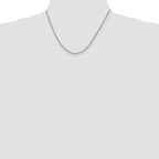 Sterling Silver 2mm Curb Chain Anklet