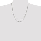Sterling Silver 2mm Curb Chain Anklet