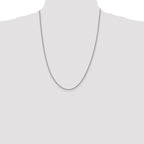 Sterling Silver Curb Chain Necklace 2mm