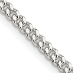 Sterling Silver Curb Chain Necklace 3mm