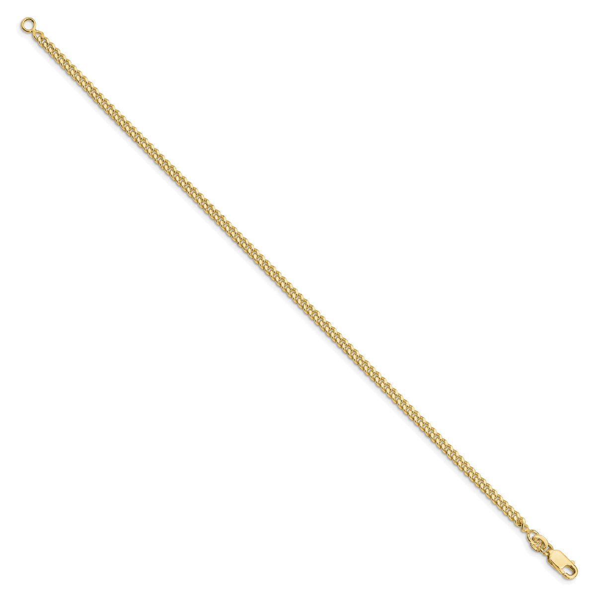 Gold-plated Sterling Silver 3mm Curb Chain - Sophia Jewelers
