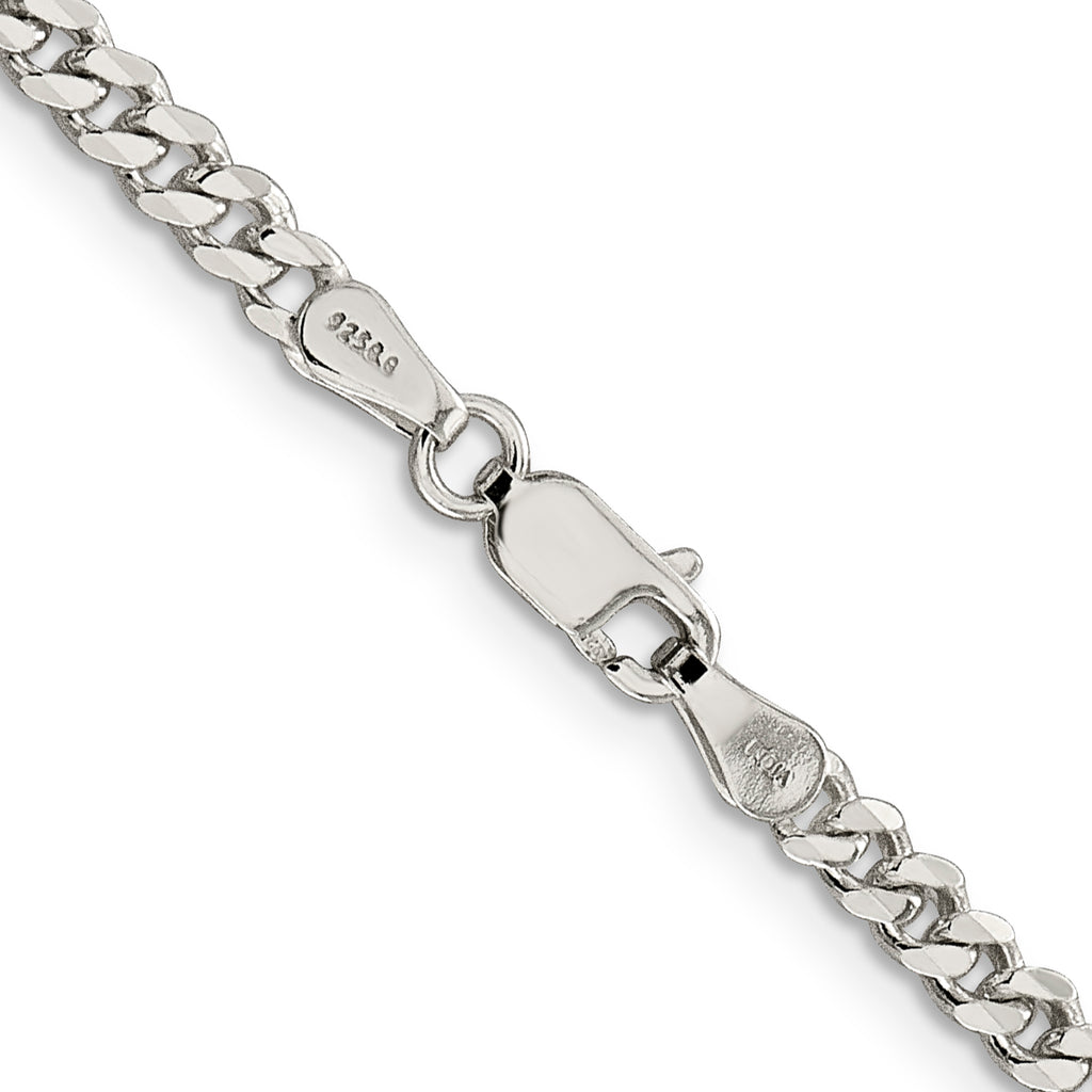 Sterling Silver Curb Chain Necklace 3.5mm