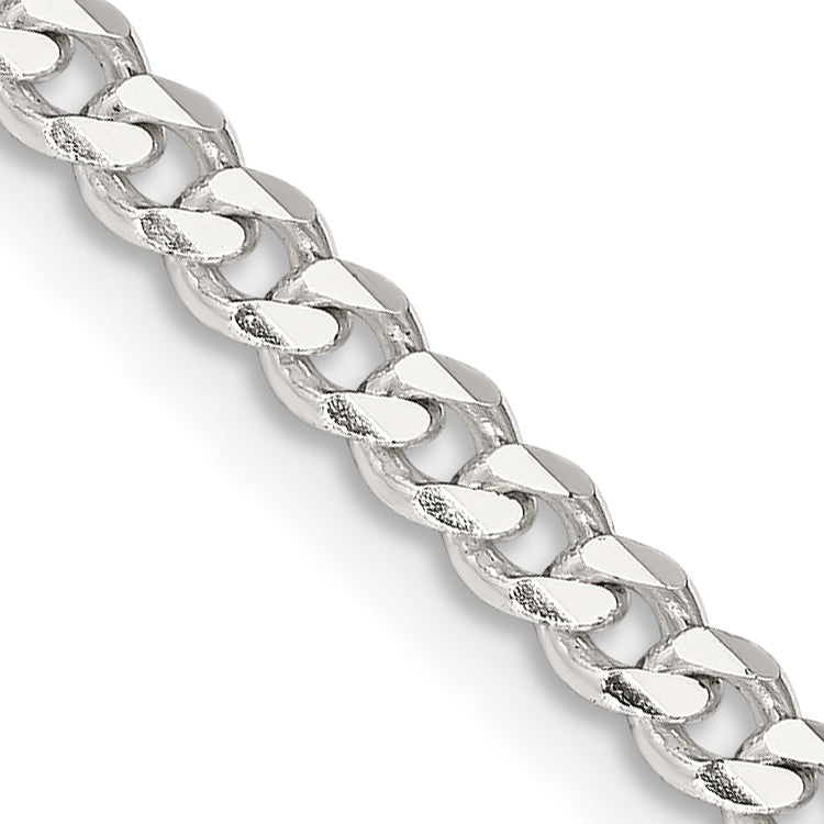 Sterling Silver Curb Chain Necklace 3.5mm