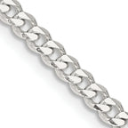 Sterling Silver Curb Chain Necklace 3.5mm