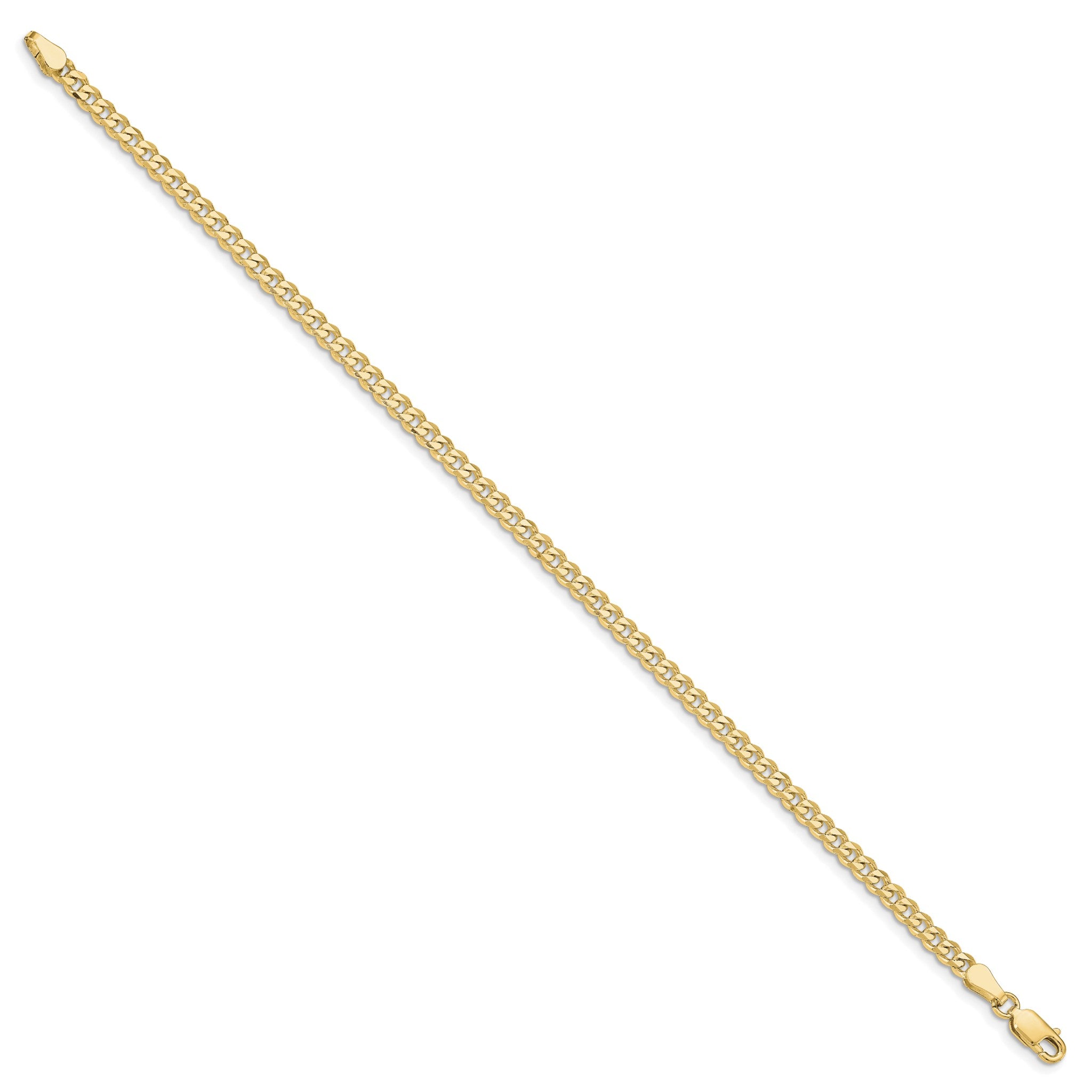 Curb Chain in Gold-Plated Sterling Silver, 3.5mm Secondary image