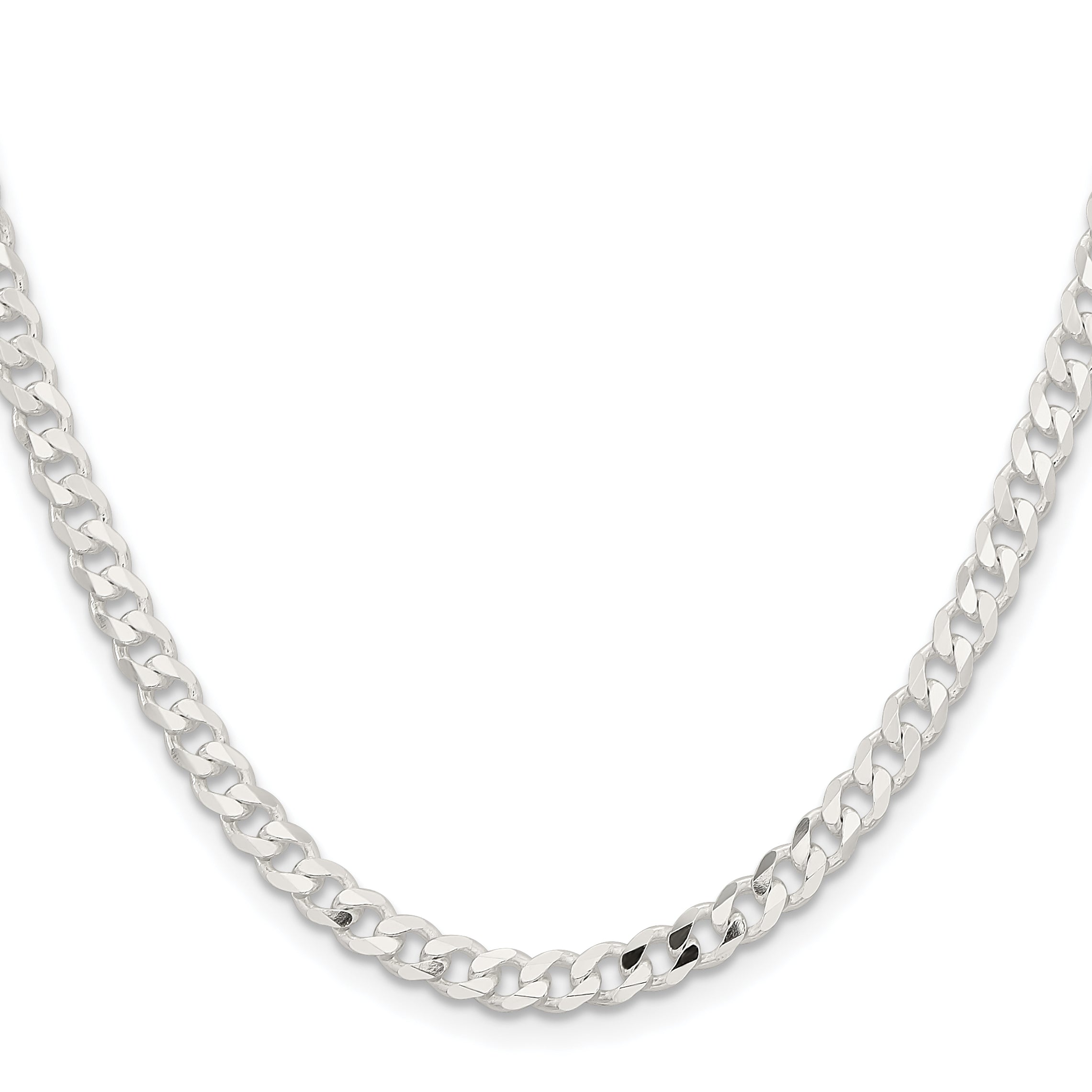 Sterling Silver Curb Chain Necklace 4.5mm