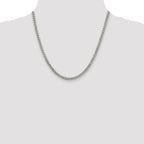 Sterling Silver Rhodium-plated 4.5mm Curb Chain