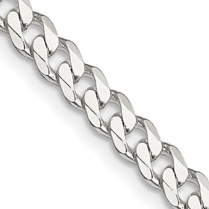 Sterling Silver Curb Chain Necklace 4.5mm