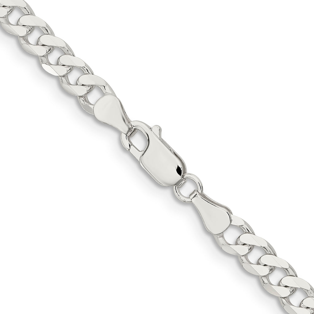 Sterling Silver Curb Chain Necklace 5.7mm