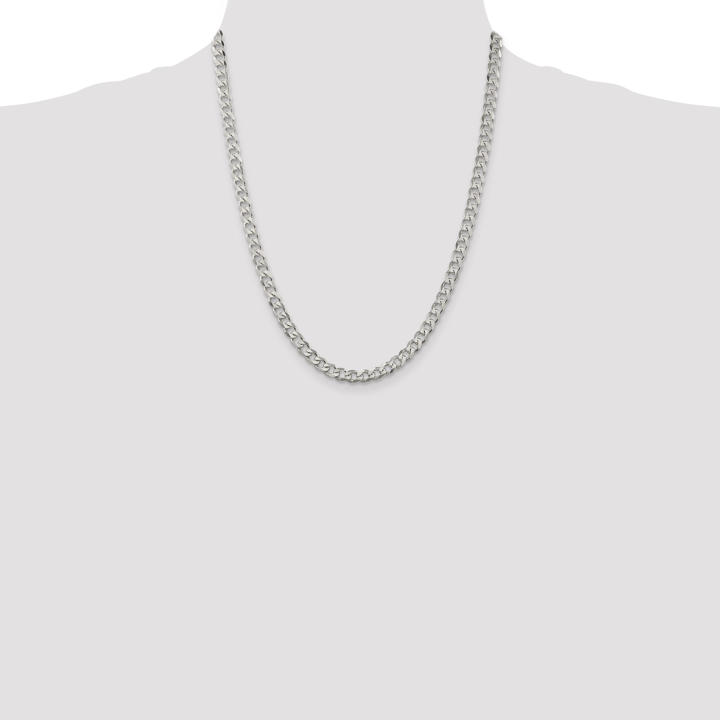 Sterling Silver 5.7mm Curb Chain