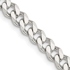 Sterling Silver Curb Chain Necklace 5.7mm