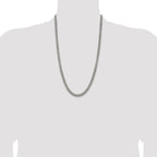 Sterling Silver Antiqued 6.0mm Curb Chain