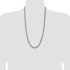 Sterling Silver Antiqued 6.0mm Curb Chain