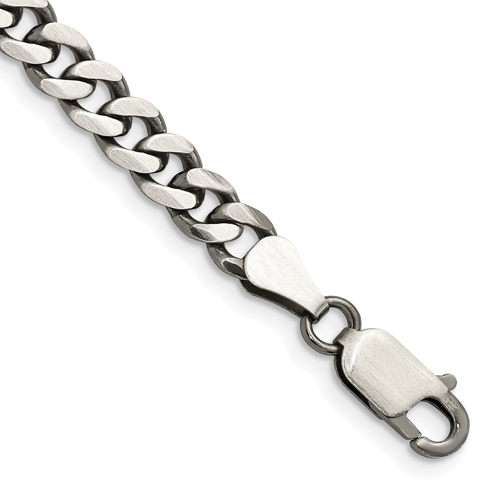 Sterling Silver Antiqued 6.0mm Curb Chain Main image