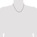 Sterling Silver Rhodium-Plated Curb Chain Necklace 5.7mm