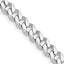 Sterling Silver Rhodium-Plated Curb Chain Necklace 5.7mm