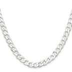 Sterling Silver 6.5mm Curb Chain