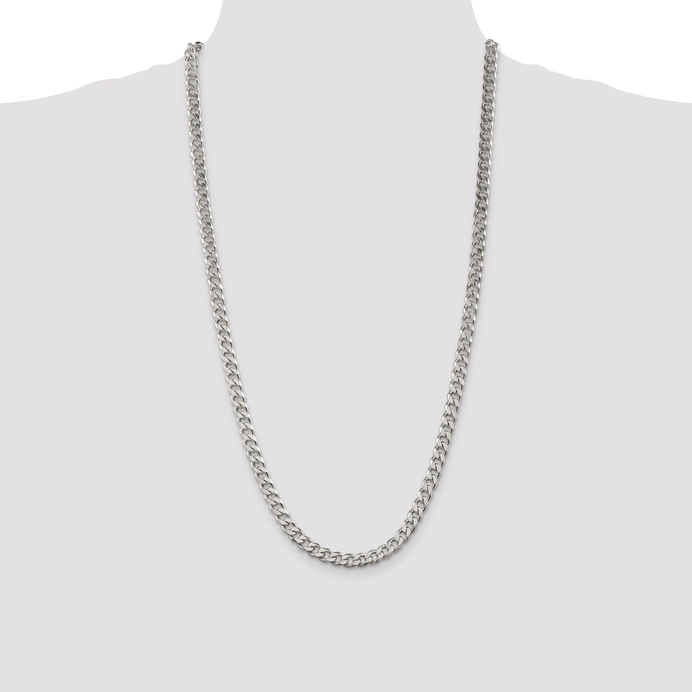 Sterling Silver 6.5mm Curb Chain