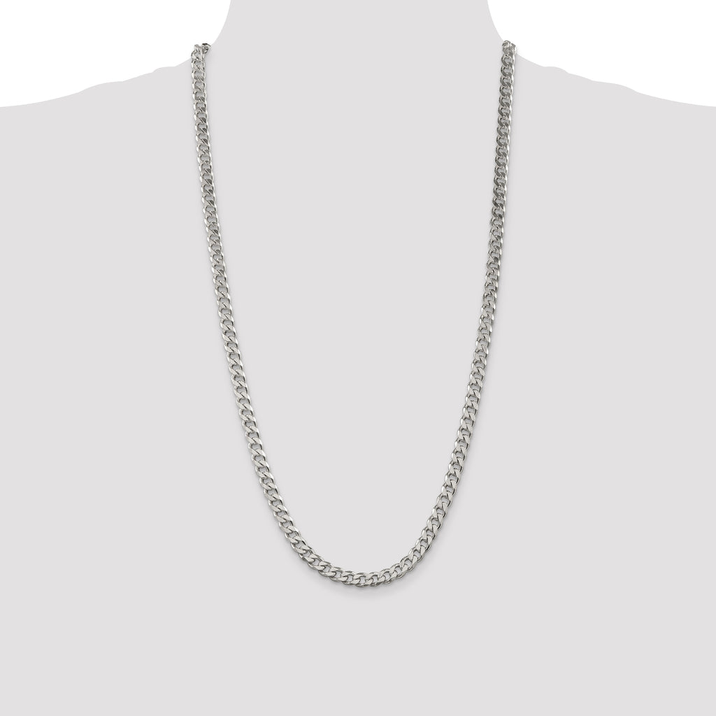 Sterling Silver 6.5mm Curb Chain