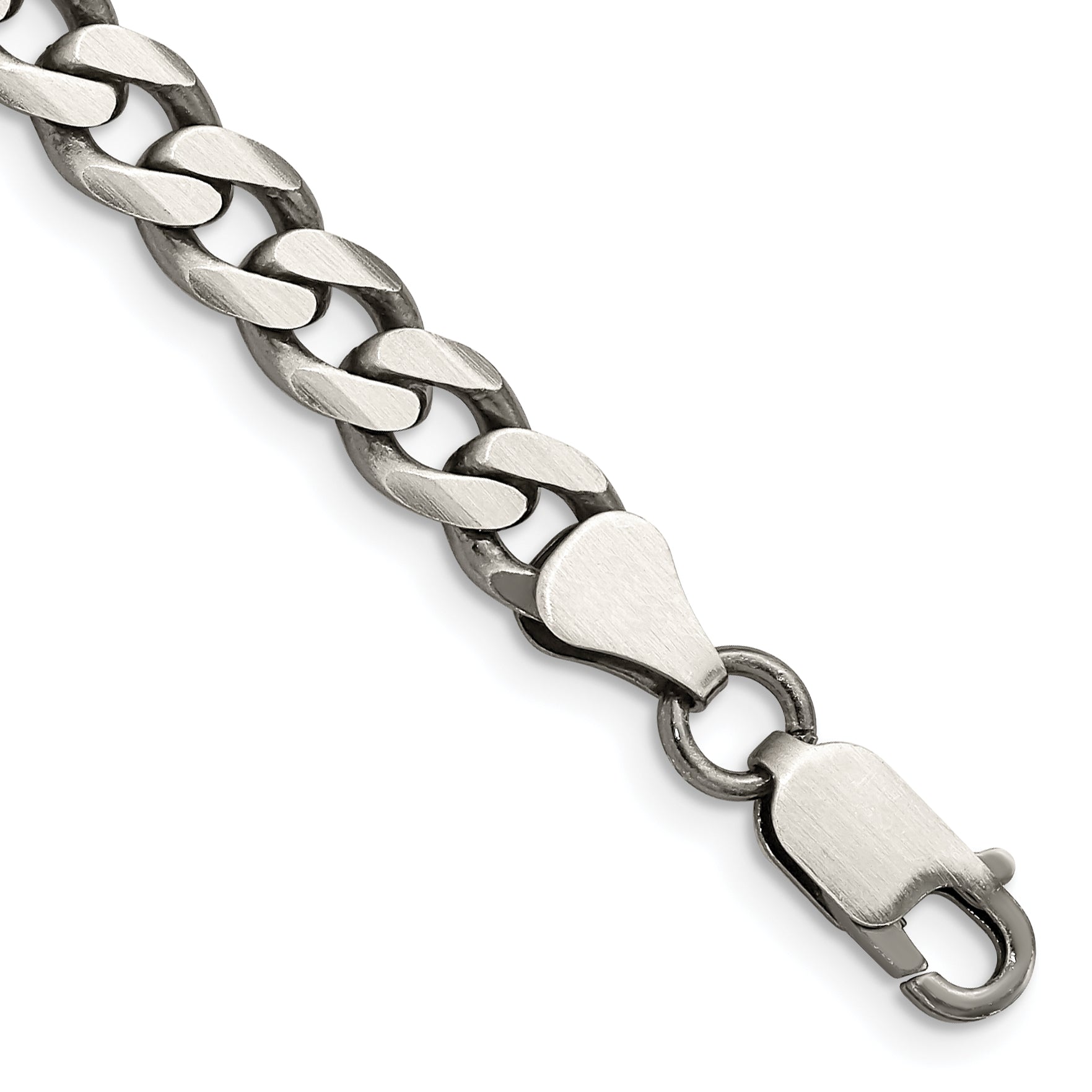 Sterling Silver Antiqued 6.5mm Curb Chain Main image