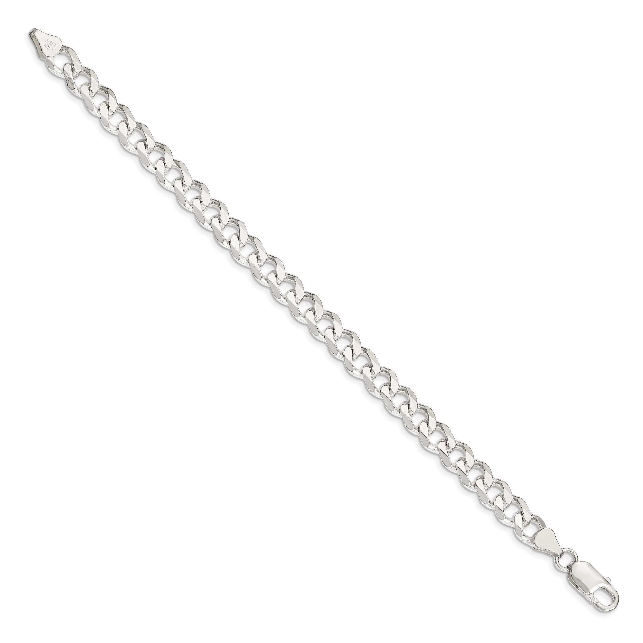 Sterling Silver 7.5mm Curb Chain Secondary image