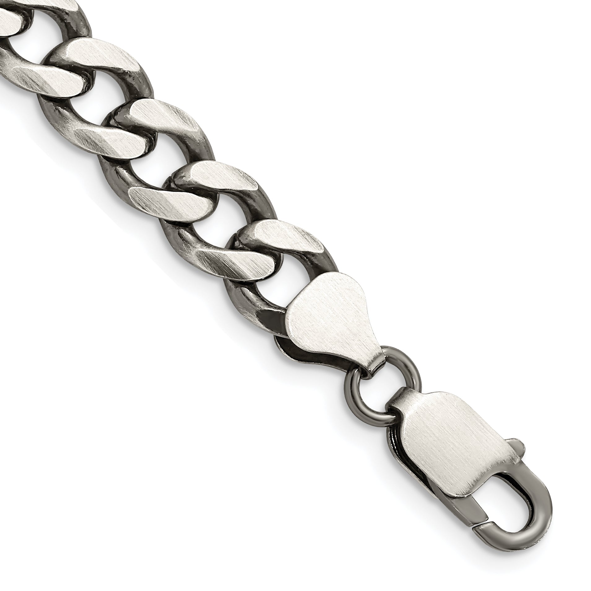 Sterling Silver Antiqued 7.5mm Curb Chain Main image