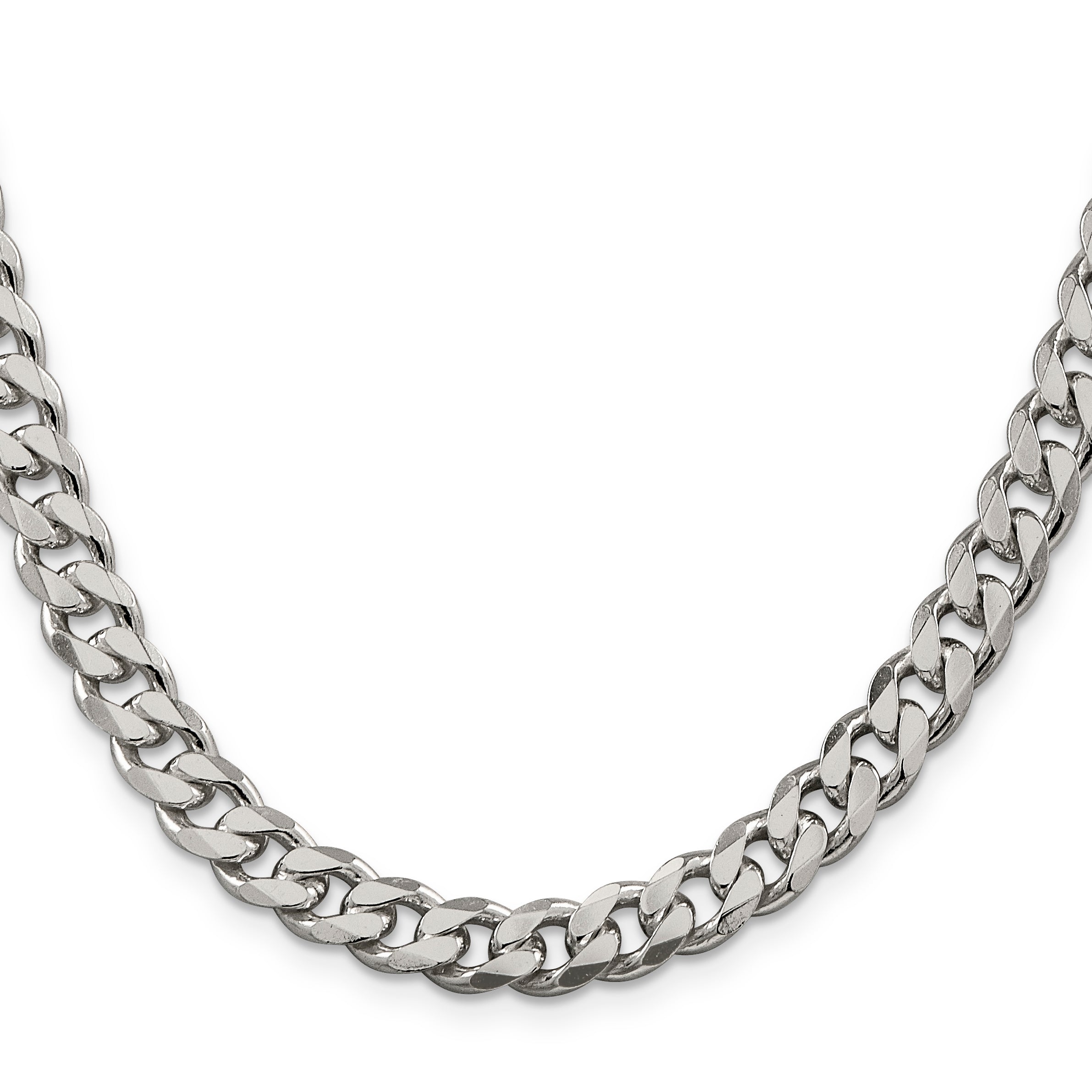 Sterling Silver 8.3mm Curb Chain