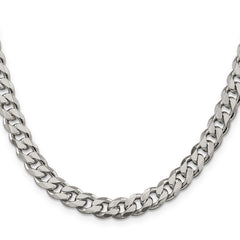 Sterling Silver 8.3mm Curb Chain