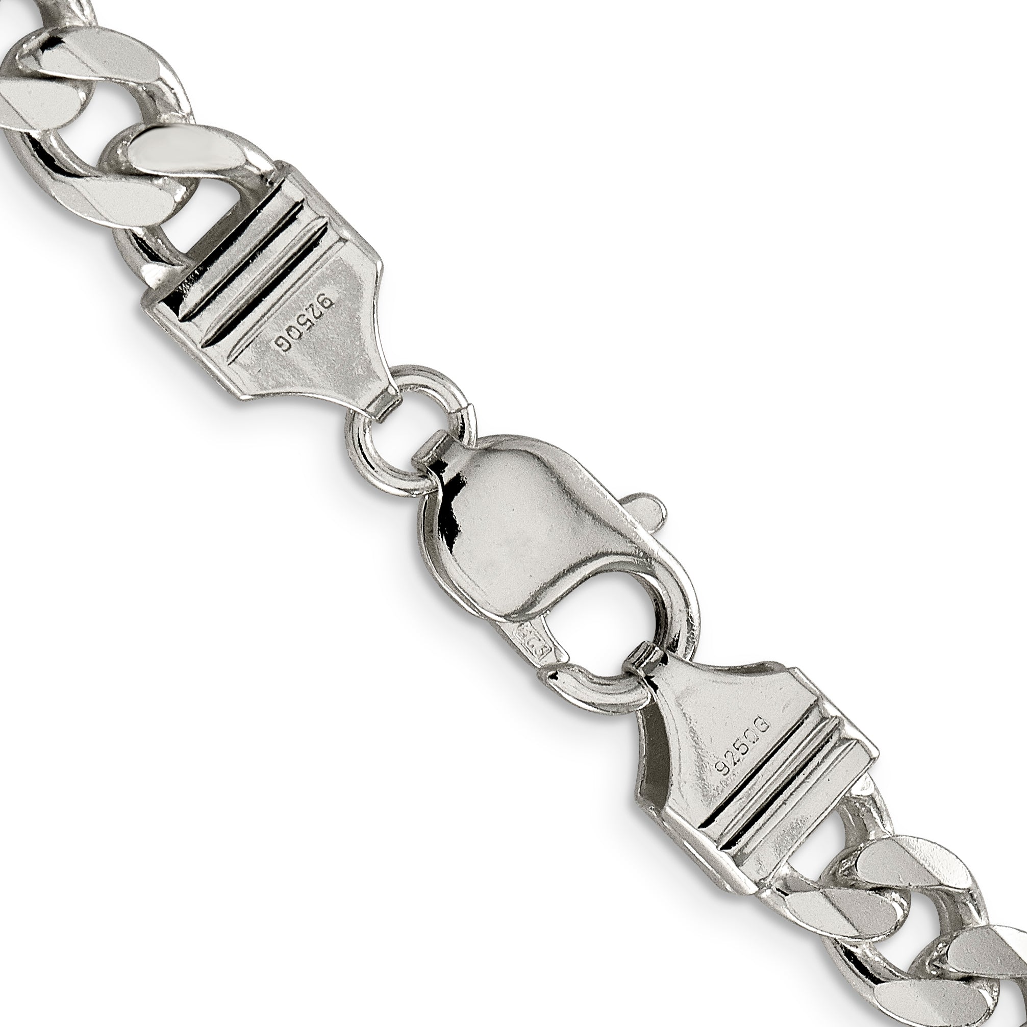 Sterling Silver 8.3mm Curb Chain