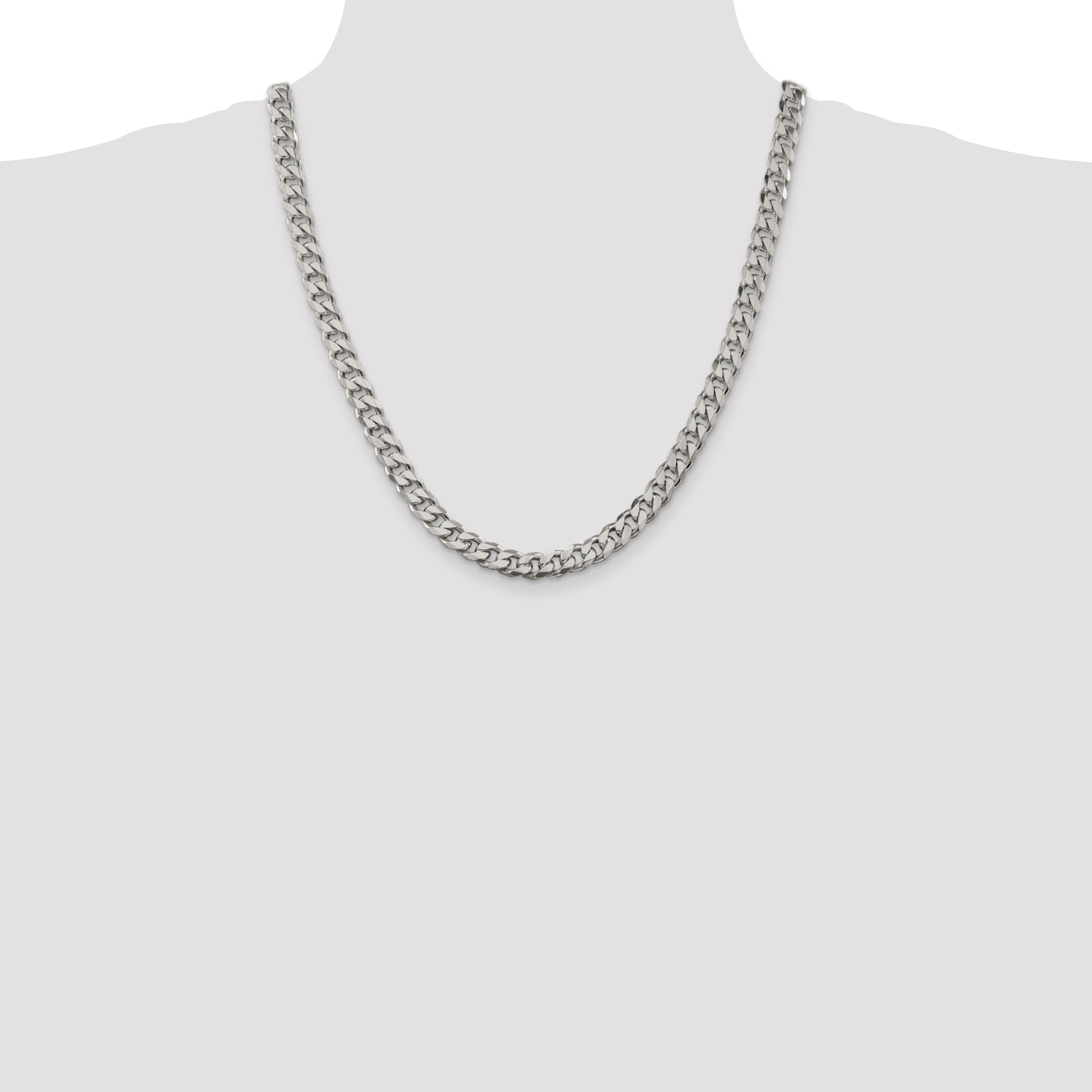 Sterling Silver 8.3mm Curb Chain
