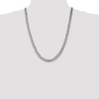 Sterling Silver 8.3mm Curb Chain