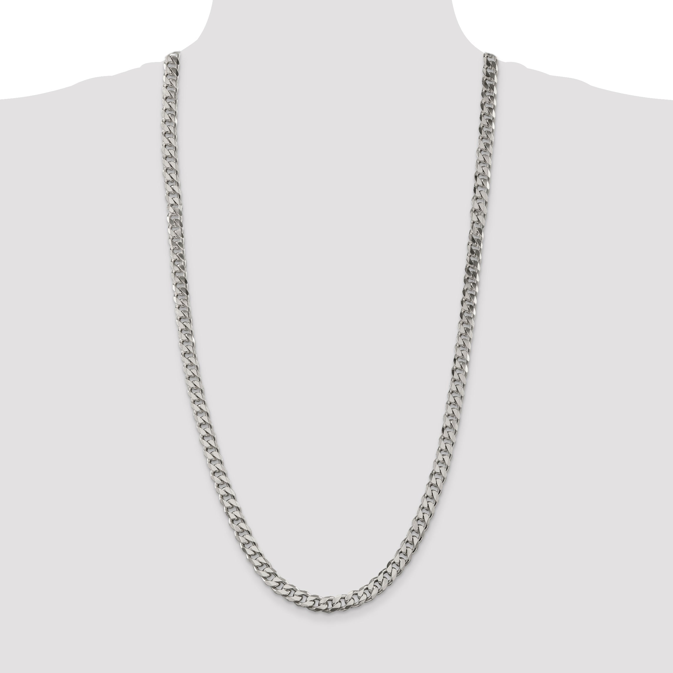 Sterling Silver 8.3mm Curb Chain