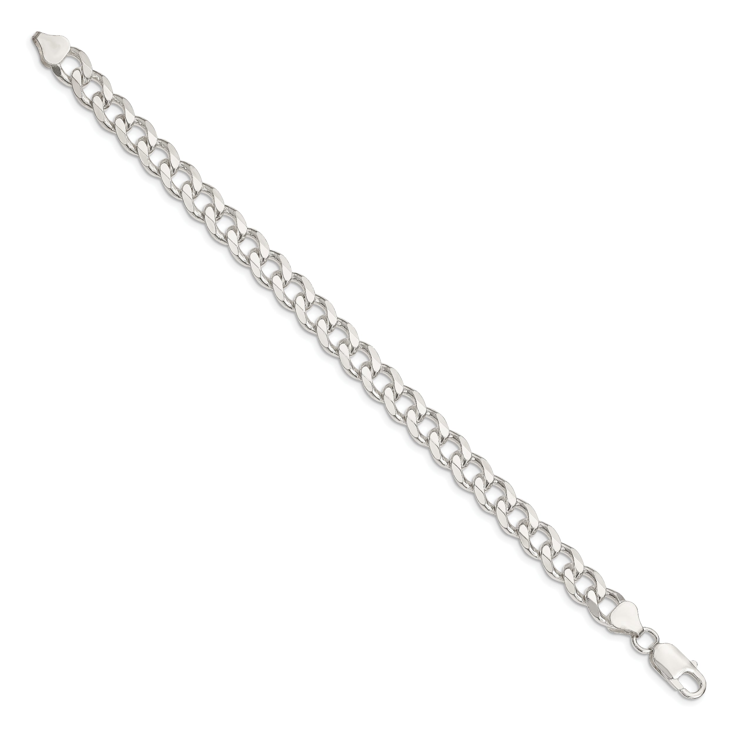 Sterling Silver 8.3mm Curb Chain