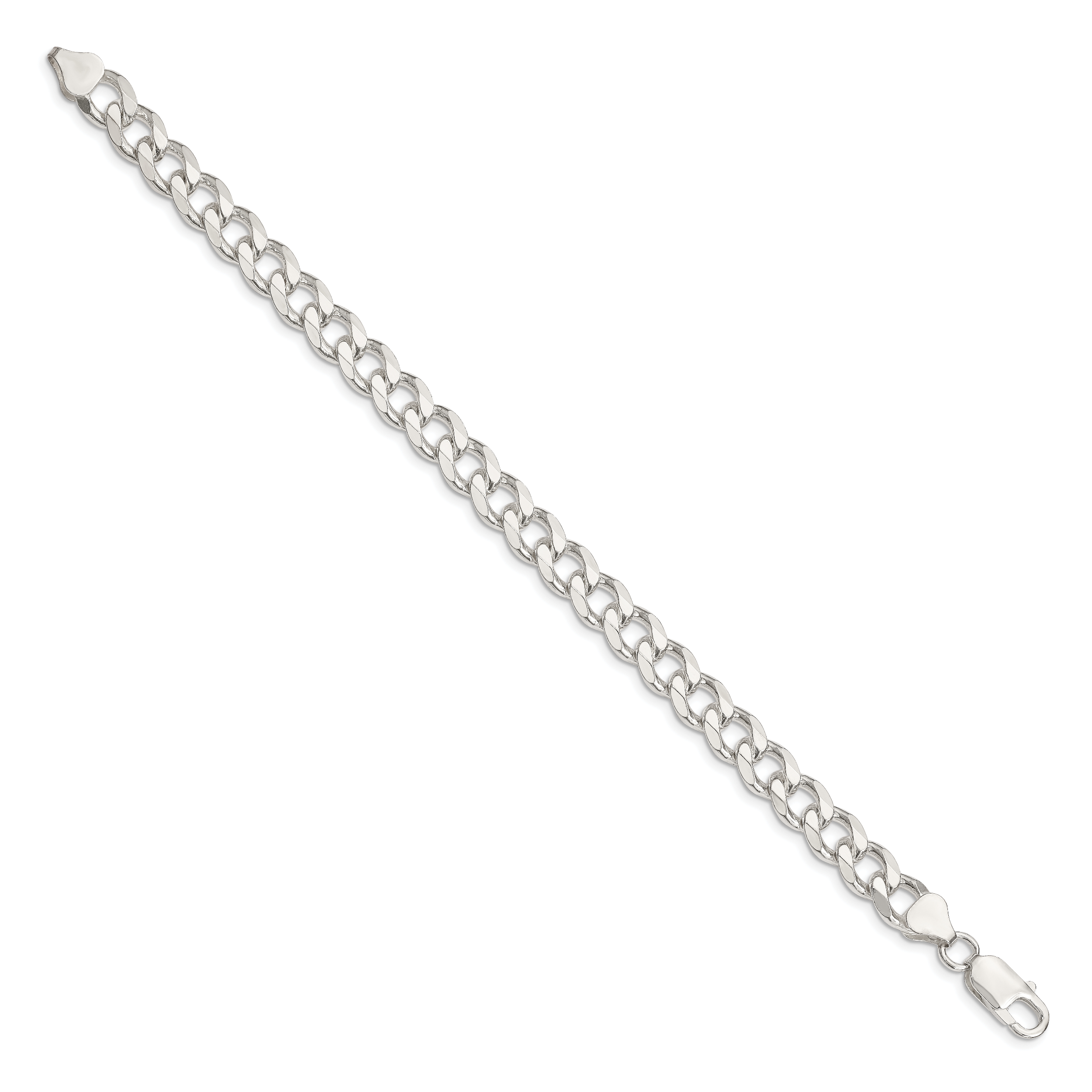 Sterling Silver 8.3mm Curb Chain Secondary image