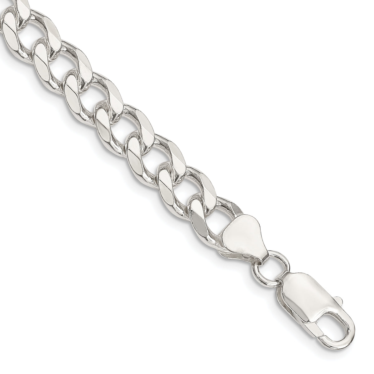 Sterling Silver 8.3mm Curb Chain