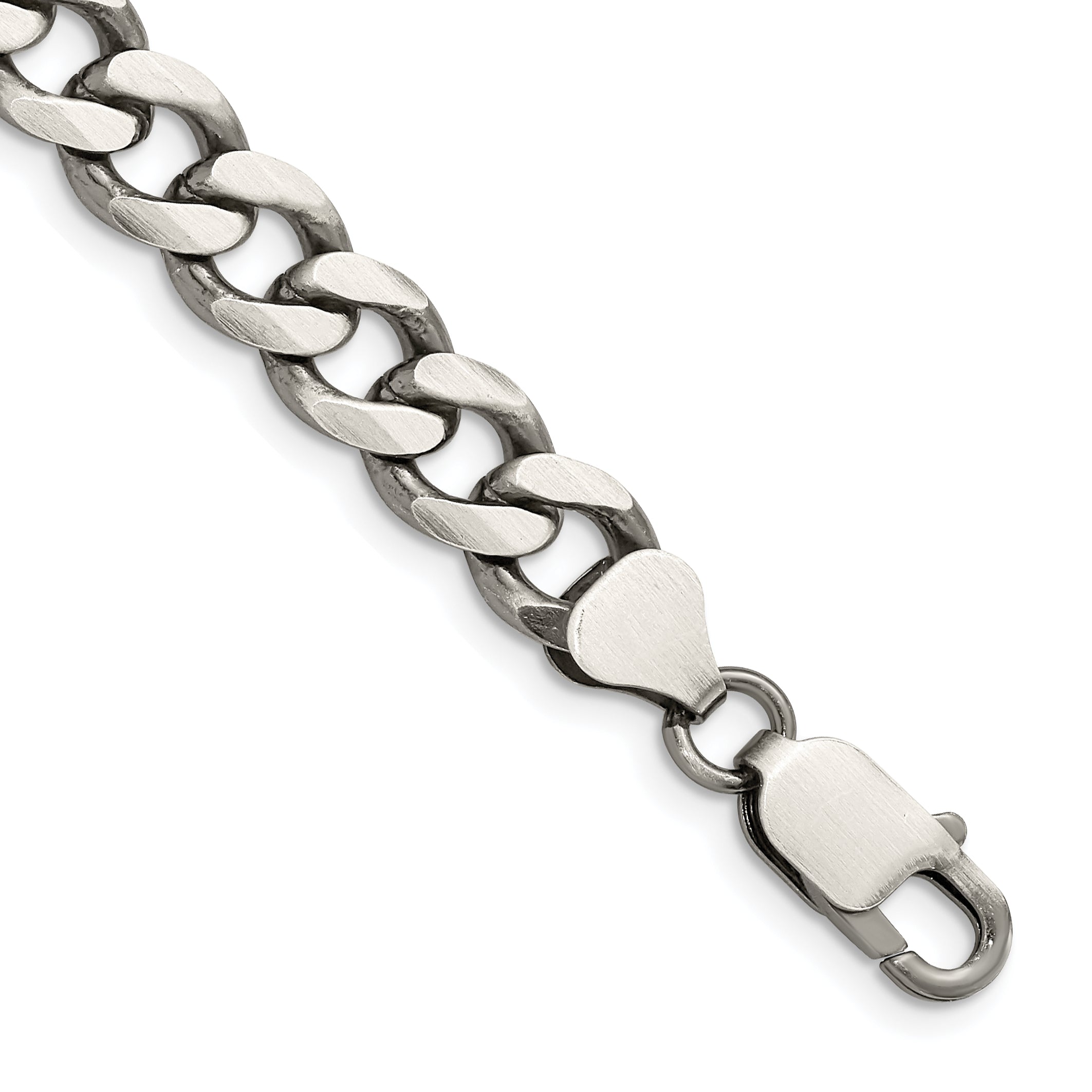 Sterling Silver Antiqued 8.3mm Curb Chain Main image