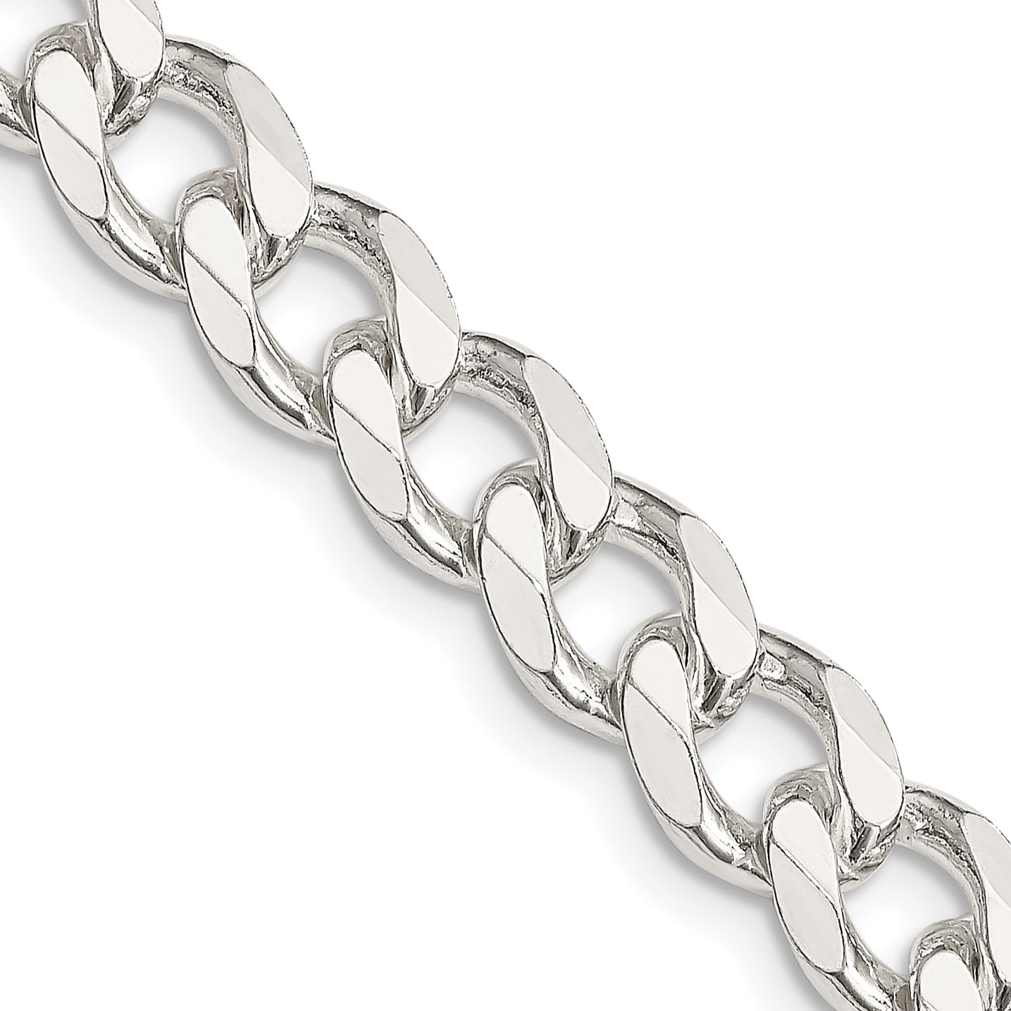 Sterling Silver 8.3mm Curb Chain
